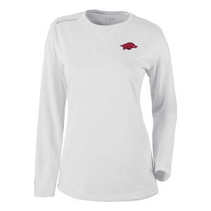 Arkansas Razorbacks Columbia Women's Shotgun 1/4 Zip 2XLarge White