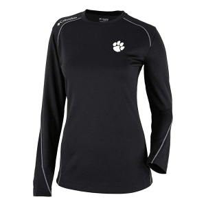 Clemson Tigers Columbia Women's Shotgun 1/4 Zip Large Black