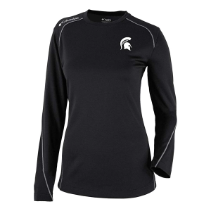 Michigan State Spartans Columbia Women's Shotgun T-Shirt Medium Black