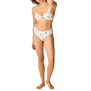 Women's Carve Designs Elba Swim Bikini Top Sporty Medium Pearl Floret