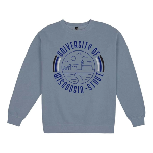 UW-Stout Blue Devils USCAPE Crew Medium Blue