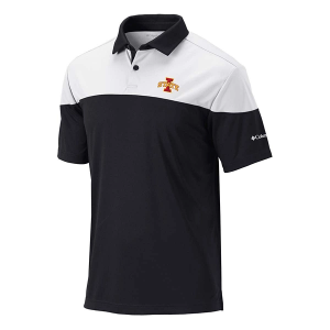 Iowa State Cyclones Columbia Best Ball Polo Large Black
