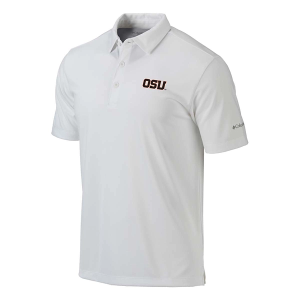 Oregon State Beavers Columbia Drive Alternate Logo Polo Medium White
