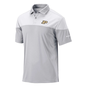 Purdue Boilermakers Columbia Best Ball Polo 2XLarge Cool Grey