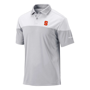 Syracuse Orange Columbia Best Ball Polo Small Cool Grey