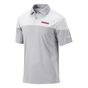 Arizona Wildcats Columbia Best Ball Alternate Logo Polo Medium Cool Grey