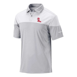 Mississippi Rebels Columbia Best Ball Polo Small Cool Grey