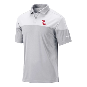 Mississippi Rebels Columbia Best Ball Polo 2XLarge Cool Grey