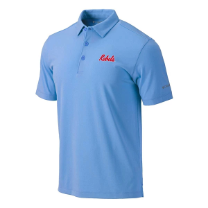 Mississippi Rebels Columbia Drive Alternate Logo Polo Medium White Cap
