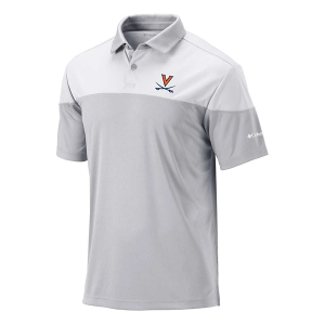 Virginia Cavaliers Columbia Best Ball Polo Medium Cool Grey