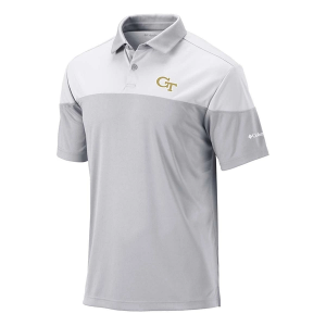 Georgia Tech Yellow Jackets Columbia Best Ball Polo 2XLarge Cool Grey