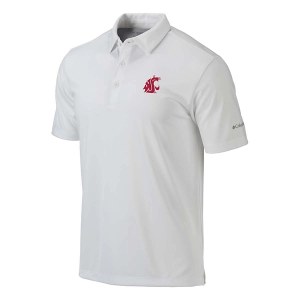 Washington State Cougars Columbia Drive Polo Medium White