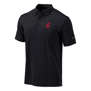 Washington State Cougars Columbia Drive Polo Large Black