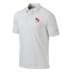 Clemson Tigers Columbia Drive Vintage Logo Polo Small White
