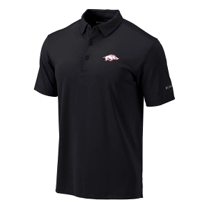 Arkansas Razorbacks Columbia Drive Polo Small Black