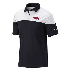 Arkansas Razorbacks Columbia Best Ball Polo Small Black