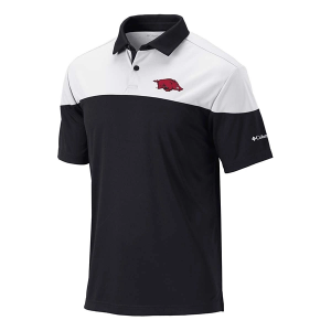 Arkansas Razorbacks Columbia Best Ball Polo Medium Black