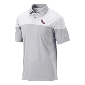 Florida State Seminoles Columbia Best Ball Polo XLarge Cool Grey