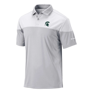 Michigan State Spartans Columbia Best Ball Polo XLarge Cool Grey