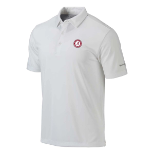 Alabama Crimson Tide Columbia Drive Polo 2XLarge White