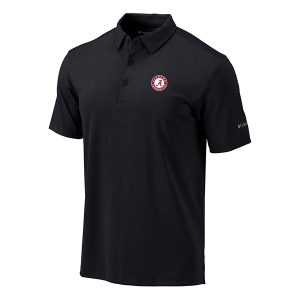 Alabama Crimson Tide Columbia Drive Polo Small Black