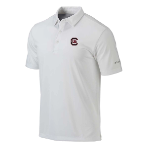 South Carolina Gamecocks Columbia Drive Polo Medium White