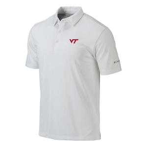 Virginia Tech Hokies Columbia Drive Polo 2XLarge White