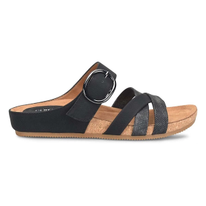 Women's Eurosoft Genalyn Slide Sandals 6 Black