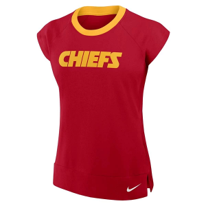 Women's Kansas City Chiefs Nike Midsleeve T-Shirt 2XLarge Red