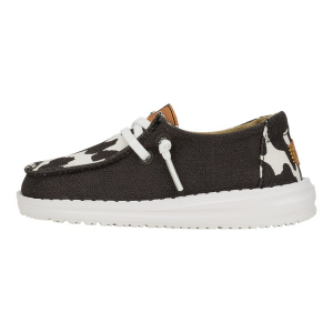 HEYDUDE Wendy Animal Loafers Toddler Regular 9T Black Cow