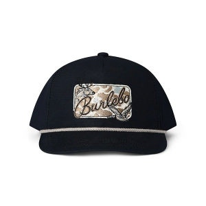 Men's Burlebo Camo Patch Hunting Adjustable Hat One Size Black