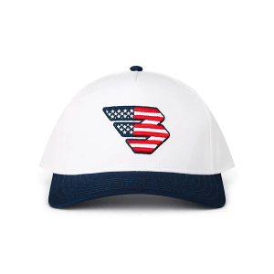 Men's Burlebo Patriotic Flying B Logo Hunting Adjustable Hat One Size Navy