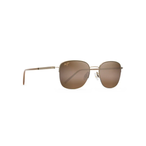 Men's Maui Jim Crater Rim Polarized Sunglasses Gold Matte/HCL Bronze