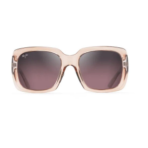 Women's Maui Jim Two Steps Polarized Sunglasses Transparent Pink/Maui Rose