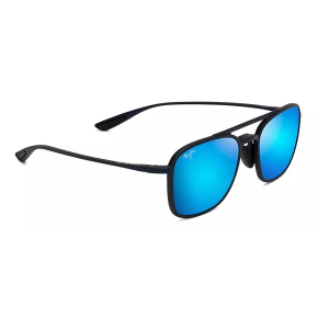 Men's Maui Jim Keokea Polarized Sunglasses Matte Blue/Blue Hawaii