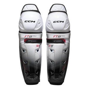 Senior CCM JetSpeed FT8 Pro Hockey Shin Guards 15"