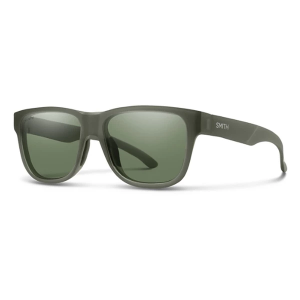 Men's Smith Lowdown Slim 2 Polarized Sunglasses Matte Moss Crystal/ChromaPop Grey Green Polarized