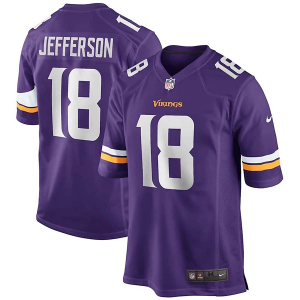 Minnesota Vikings Justin Jefferson #18 Nike Game Jersey 3XLarge Purple