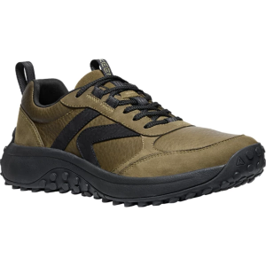 Men's KEEN KS86 Leather Sneakers 8 Regular Dark Olive/Black