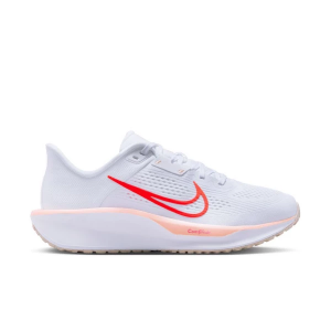 Women's Nike Quest 6 Running Shoes 6.5 Regular White/Bright Crimson-Washed Coral