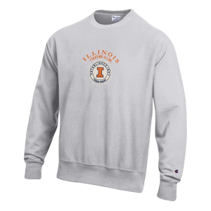 Illinois Fighting Illini Champion Crew XLarge Silver