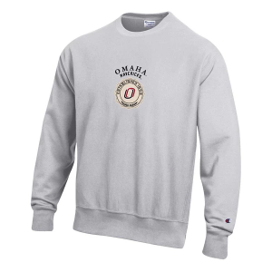 Omaha Mavericks Champion Crew XLarge Silver