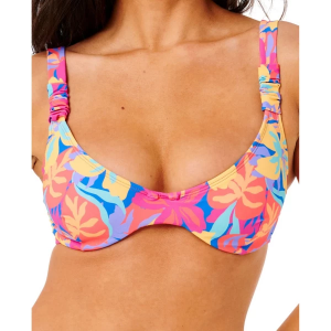 Women's Rip Curl Es Vedra D-DD Balconette Swim Bikini Top Juniors Large Multico
