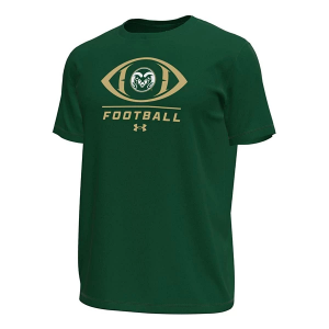 Colorado State Rams Under Armour Football Faulk T-Shirt Large Forest