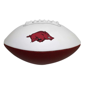Logo Brands Arkansas Razorbacks Official-Size Autograph Football