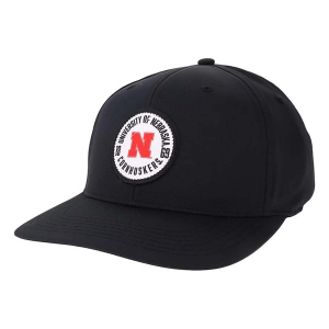 Nebraska Cornhuskers Legacy Bowler Flexfit Hat S/M Black