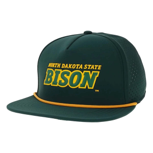 North Dakota State Bison Legacy Country Club Wordmark Adjustable Hat One Size Dark Green