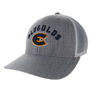 UW-Eau Claire Blugolds Legacy Bridge Adjustable Hat One Size Grey Heather/White