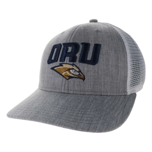 Oral Roberts Golden Eagles Legacy Bridge Adjustable Hat One Size Grey Heather/White