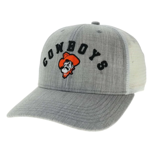 Oklahoma State Cowboys Legacy Bridge Adjustable Hat One Size Grey Heather/White